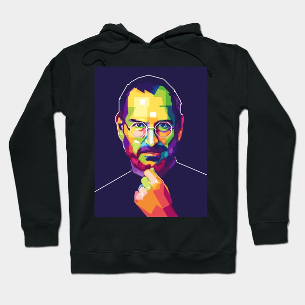 Steve Jobs Art Hoodie by Alanside